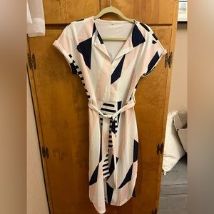 Geometric shift dress
